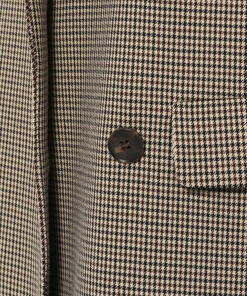 mysty woman（ミスティウーマン）の「無地チェックテーラードジャケット 126962（テーラードジャケット・レディース・モカ/ブラウン系その他/ベージュ系その他・FREE）」の6枚目の写真