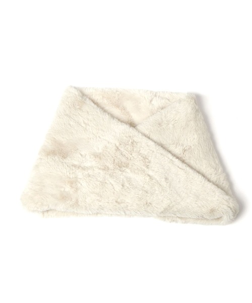 LAKOLE（ラコレ）の「フェイクファースヌード / 299558（ネックウォーマー/スヌード・レディース・オフホワイト/サンドグレー/マスタード・FREE）」の16枚目の写真