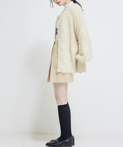 ボリュームシャギーニットカーディガン（カーディガン/ボレロ）｜solleim（ソルレム）