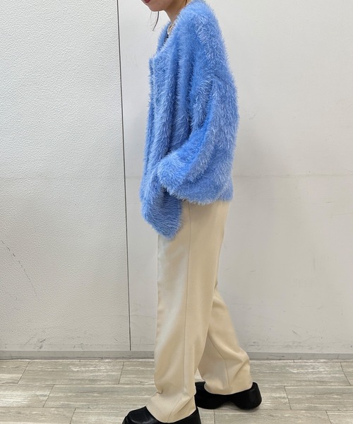 ボリュームシャギーニットカーディガン（カーディガン/ボレロ）｜solleim（ソルレム）