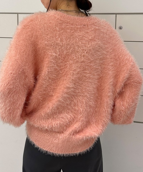 ボリュームシャギーニットカーディガン（カーディガン/ボレロ）｜solleim（ソルレム）