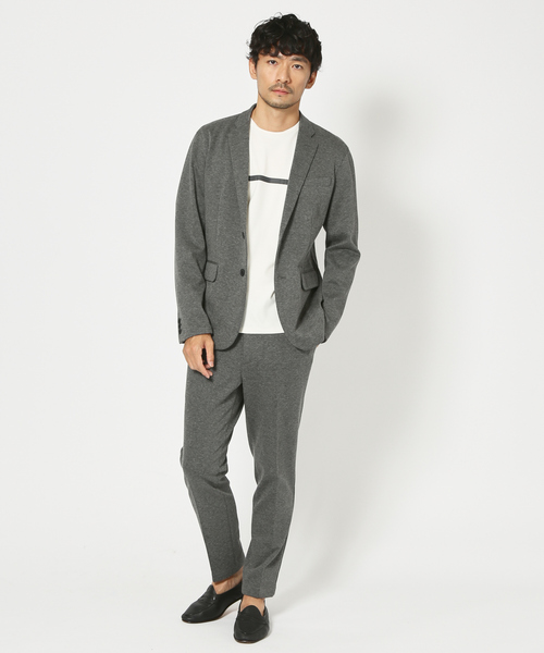 ABAHOUSE GRAY(アバハウスグレイ)の「【セットアップ対応】杢 ニット ツイル ジャケット(テーラードジャケット・メンズ・チャコールグレー/モカ/ネイビー/グレイッシュベージュ・44/46/48/50)」の5枚目の写真