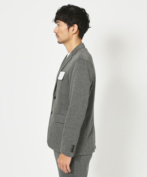 ABAHOUSE GRAY(アバハウスグレイ)の「【セットアップ対応】杢 ニット ツイル ジャケット(テーラードジャケット・メンズ・チャコールグレー/モカ/ネイビー/グレイッシュベージュ・44/46/48/50)」の7枚目の写真