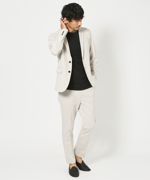 ABAHOUSE GRAY(アバハウスグレイ)の「【セットアップ対応】杢 ニット ツイル ジャケット(テーラードジャケット・メンズ・チャコールグレー/モカ/ネイビー/グレイッシュベージュ・44/46/48/50)」の19枚目の写真