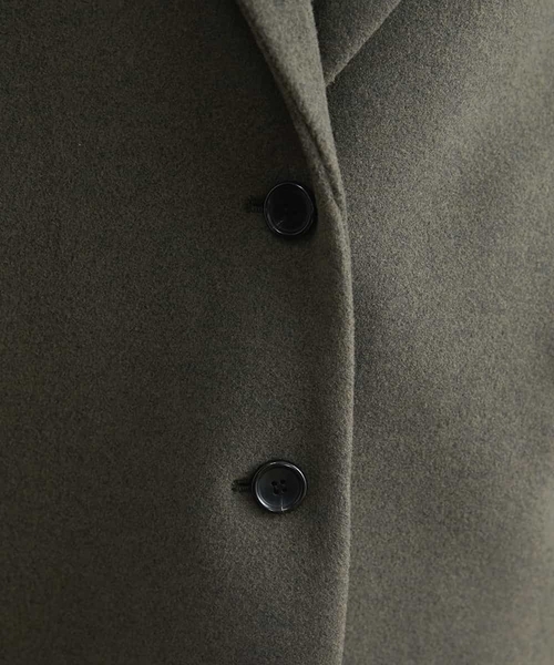 MICHEL KLEIN(ミッシェル・クラン)の「ニードルリバーチェスターコート(チェスターコート・レディース・カーキ/ブラック・38/40)」の9枚目の写真