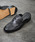 PADRONE�i�p�h���[�l�j�́uPADRONE �p�h���[�l / BL CUT OFF LOAFERS  �J�b�g�I�t���[�t�@�[�T���_�� �q�[���T���_�� ���{�� / PU8395-2302�i�X���b�|���j�v�b�u���b�N