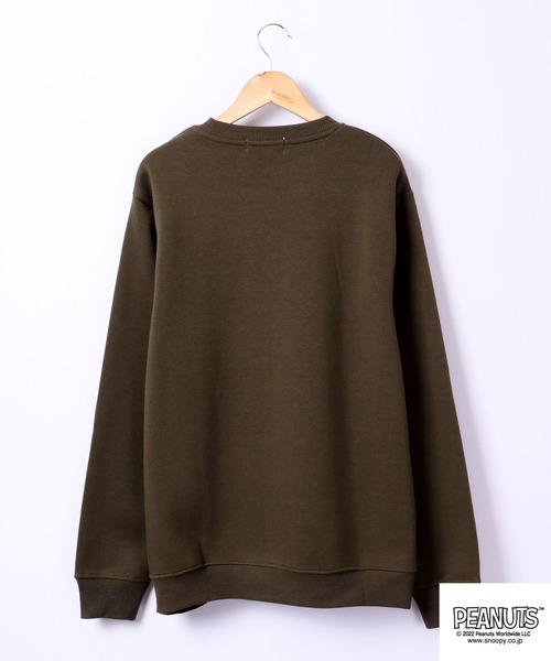 PEANUTS（ピーナッツ）の「PEANUTS スヌーピー/チャーリーブラウン 裏起毛スウェットトレーナー（スウェット・レディース・ラベンダー/ベージュ系その他/グリーン系その他/ワイン/オートミール/ホワイト系その他/オフホワイト/カーキ・L/LL/M）」の17枚目の写真