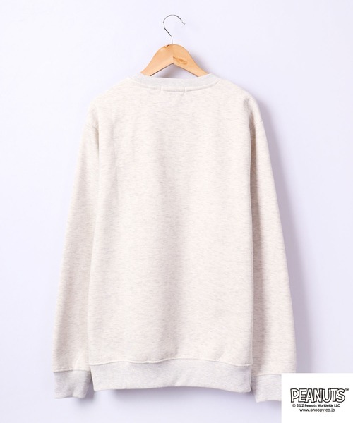 PEANUTS（ピーナッツ）の「PEANUTS スヌーピー/チャーリーブラウン 裏起毛スウェットトレーナー（スウェット・レディース・ラベンダー/ベージュ系その他/グリーン系その他/ワイン/オートミール/ホワイト系その他/オフホワイト/カーキ・L/LL/M）」の13枚目の写真
