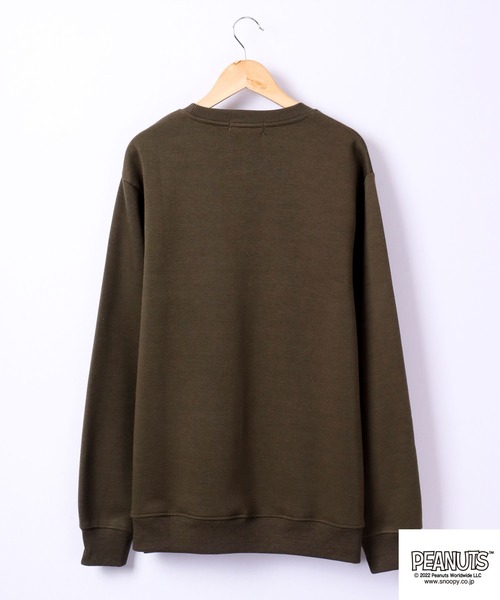 PEANUTS（ピーナッツ）の「PEANUTS スヌーピー/チャーリーブラウン 裏起毛スウェットトレーナー（スウェット・レディース・ラベンダー/ベージュ系その他/グリーン系その他/ワイン/オートミール/ホワイト系その他/オフホワイト/カーキ・L/LL/M）」の21枚目の写真