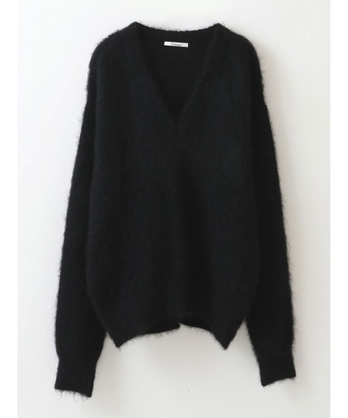 enchainement（アンシェヌマン）の「Brushed Mohair V-neck PO（ニット/セーター・レディース・ブラック/ベージュ・フリー）」の11枚目の写真