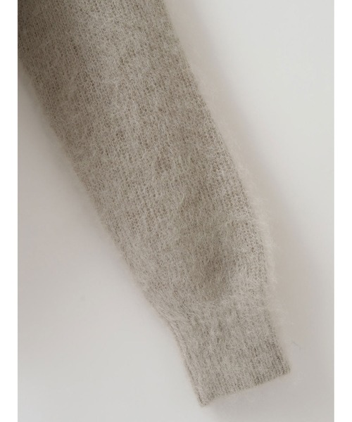 enchainement（アンシェヌマン）の「Brushed Mohair V-neck PO（ニット/セーター・レディース・ブラック/ベージュ・フリー）」の7枚目の写真