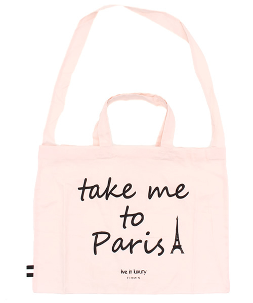 OUVRAGE CLASSE（ウヴラージュクラス）の「プリントトートバッグ（ショルダーバッグ・レディース・ホワイト/ピンク/ブルー/オレンジ/ネイビー・FREE）」の5枚目の写真