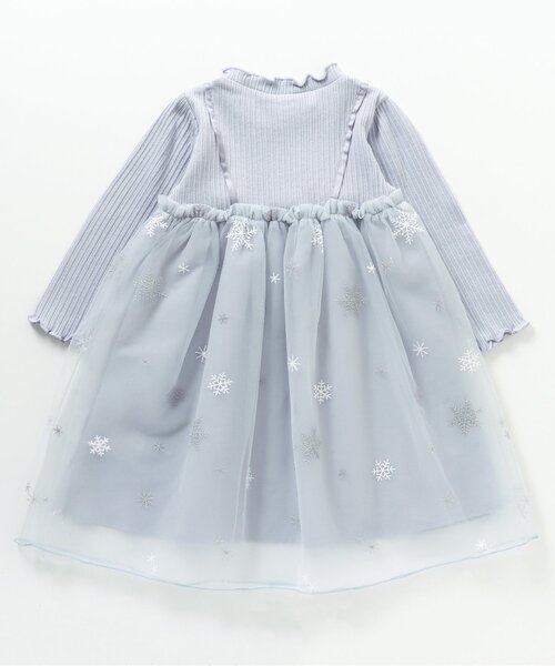 apres les cours（アプレレクール）の「snowflakeワンピース（ワンピース・キッズ・サックスブルー/ピンク・130/140/100/110/80/90/120）」の19枚目の写真