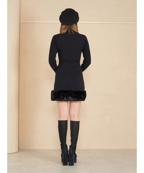 ファードッキングニットミニワンピース（ワンピース）｜Darich