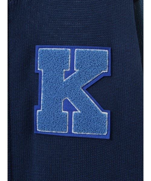 KARL HELMUT（カールヘルム）の「Kロゴワッペン付きジップアップニット 