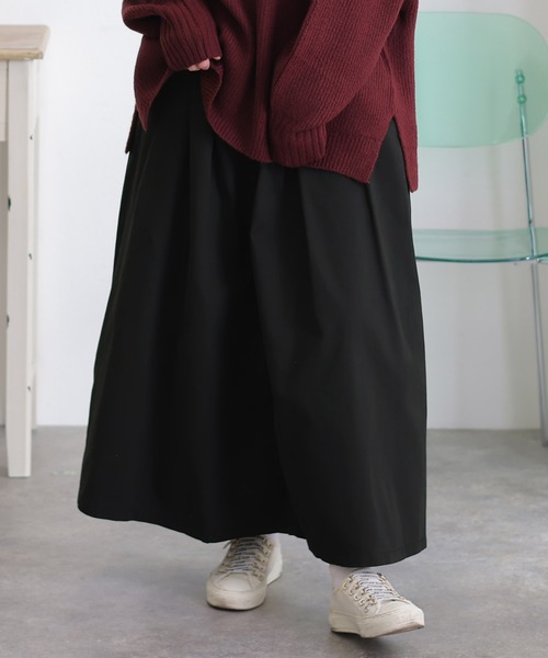 ElegChic(エレグシック)の「ウエストアジャスター付きマキシ スカート (スカート・レディース・ブラック/ベージュ/カーキ・4L/XXL/L/XL/M)」の4枚目の写真