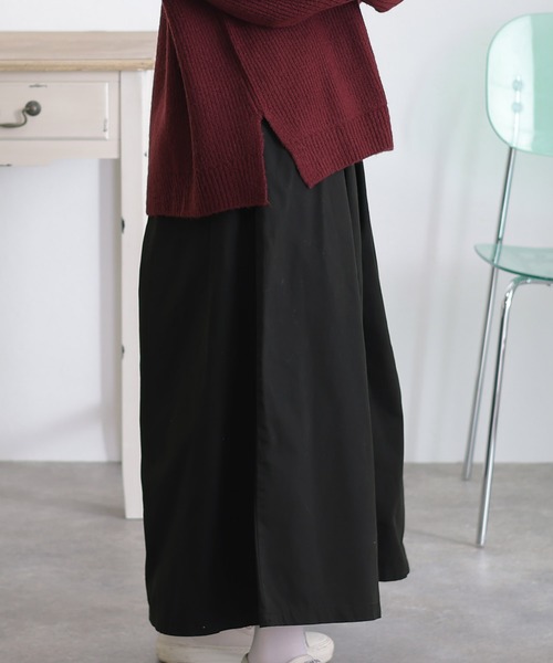 ElegChic(エレグシック)の「ウエストアジャスター付きマキシ スカート (スカート・レディース・ブラック/ベージュ/カーキ・4L/XXL/L/XL/M)」の8枚目の写真