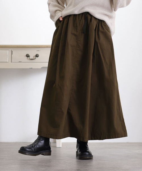 ElegChic(エレグシック)の「ウエストアジャスター付きマキシ スカート (スカート・レディース・ブラック/ベージュ/カーキ・4L/XXL/L/XL/M)」の5枚目の写真