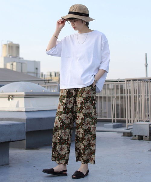 ORCIVAL(オーシバル)の「ORCIVAL/オーシバル コットンロード ワイドボートネックハーフスリーブ ソリッド WIDE BOATNECK HALFSLEEVE SOLID B248 23SS(Tシャツ/カットソー・レディース・ブラック/ナチュラル/ホワイト・1)」の20枚目の写真