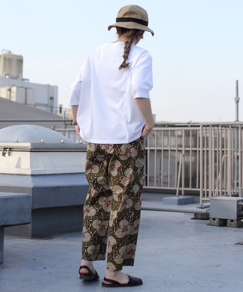 ORCIVAL(オーシバル)の「ORCIVAL/オーシバル コットンロード ワイドボートネックハーフスリーブ ソリッド WIDE BOATNECK HALFSLEEVE SOLID B248 23SS(Tシャツ/カットソー・レディース・ブラック/ナチュラル/ホワイト・1)」の10枚目の写真