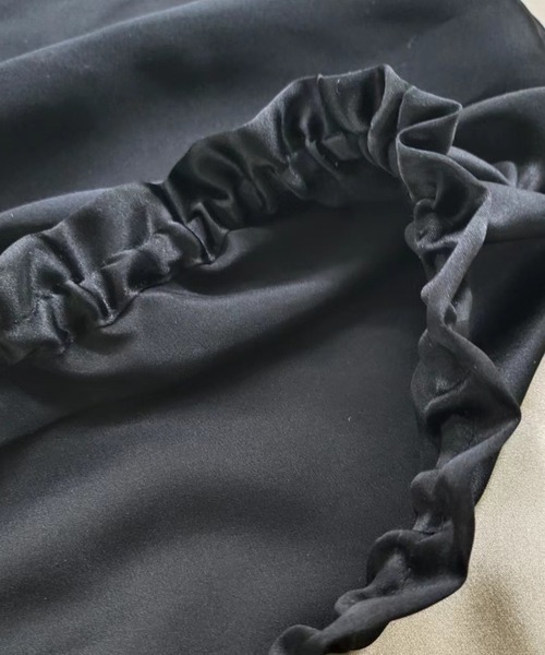 Esime（エシミー）の「シルク100％ ロング対応 ナイトキャップ（その他ルームウェア・レディース・ベージュ/ネイビー/ブラウン/グレー/ピンク/ベージュ系その他/ブラック/サーモンピンク/ピンクベージュ/ライラック・FREE）」の13枚目の写真