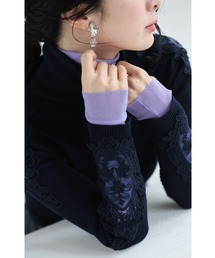 cawaii | 色足しカラーレイヤードシアーインナーハイネック　イロタス(Tシャツ/カットソー)