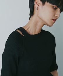 mici | (mici)スリットネックプルオーバー(ニット/セーター)