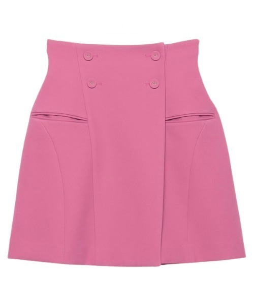 【セール】フロントボタンカラーミニスカート（スカート）｜eimy istoire（エイミーイストワール）