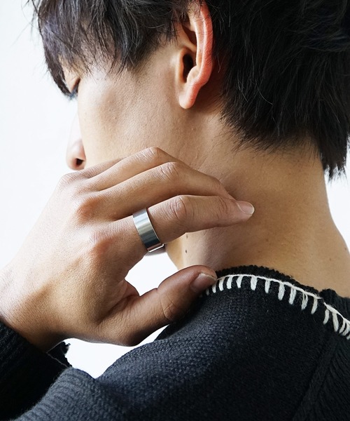 MinoriTY(マイノリティ)の「プレートリング メンズ ウィメンズ (リング・メンズ・ブラック/シルバー・11号/13号/16号/19号)」の7枚目の写真