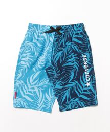 CONVERSE（コンバース）の「【CONVERSE/コンバース】キッズ水着　CVアシメリーフ柄サーフトランクス（水着）」