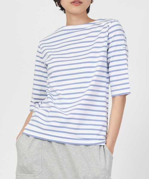 ORCIVAL(オーシバル)の「BOAT NECK H/S P.O. 40/2 JERSEY HALF SLEEVE TEE ボート ネック ハーフスリーブ プルオーバー(Tシャツ/カットソー・レディース・ホワイト系その他6/ホワイト系その他7/ホワイト系その他4/ホワイト系その他5/ホワイト系その他2/ホワイト系その他3/ホワイト系その他/ブラック系その他/ホワイト系1/ブラック/グレー系その他/ホワイト系2/ホワイト系3/ホワイト系4/ホワイト/ホワイト系5/ホワイト系6/ホワイト系7・1/2)」の10枚目の写真