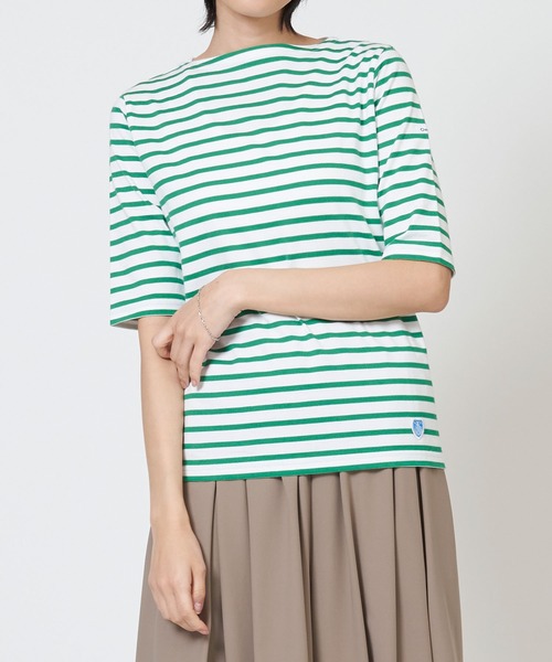 ORCIVAL／BFJ_BOAT NECK H／S P.O. ORCIVAL（オーシバル）の「BOAT NECK H/S P.O. 40/2 JERSEY HALF