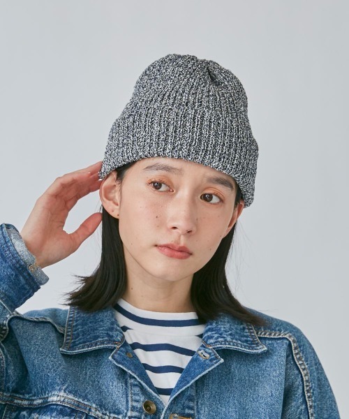 OVERRIDE（オーバーライド）の「OVERRIDE  JPF URARA WATCH（ニットキャップ/ビーニー・レディース・オレンジ/ライトブルー/ネイビー・57~59cm）」の3枚目の写真