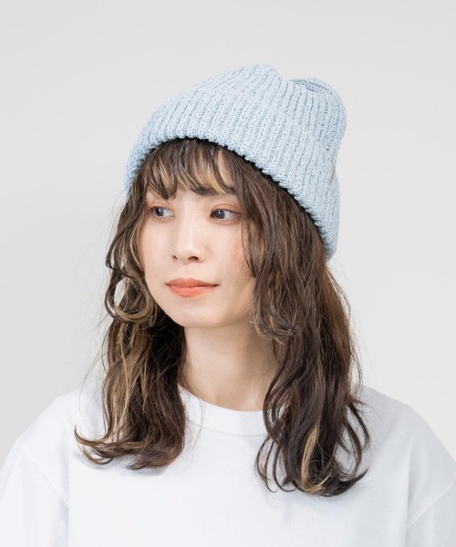 OVERRIDE（オーバーライド）の「OVERRIDE  JPF URARA WATCH（ニットキャップ/ビーニー・レディース・オレンジ/ライトブルー/ネイビー・57~59cm）」の2枚目の写真