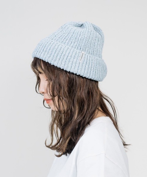 OVERRIDE（オーバーライド）の「OVERRIDE  JPF URARA WATCH（ニットキャップ/ビーニー・レディース・オレンジ/ライトブルー/ネイビー・57~59cm）」の6枚目の写真