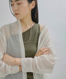 SALON adam et rope' | コットンリブアシンメトリーキャミソール(キャミソール)