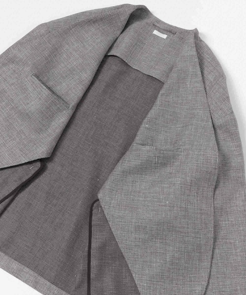 SEEALL（シーオール）の「SEEALL　EXTRAOVER COLLARLESS JACKET（その他アウター・メンズ・ブラウン・4/3）」の11枚目の写真