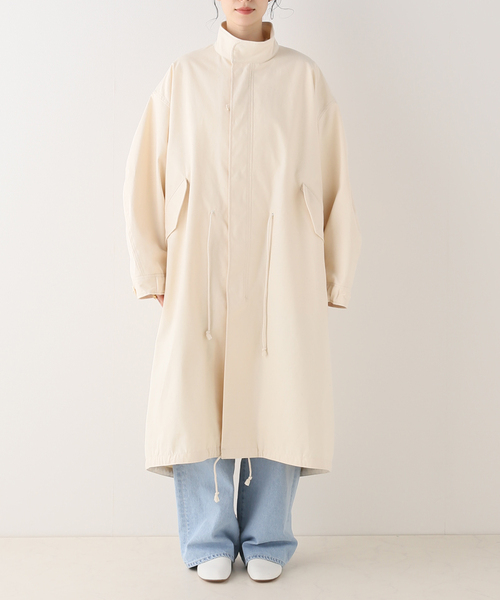 FRAMeWORK（フレームワーク）の「【LOEFF/ロエフ】テントクロスモッズコート（モッズコート・レディース・ホワイト系その他・FREE）」の3枚目の写真