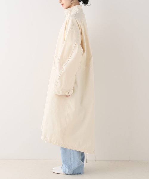FRAMeWORK（フレームワーク）の「【LOEFF/ロエフ】テントクロスモッズコート（モッズコート・レディース・ホワイト系その他・FREE）」の4枚目の写真