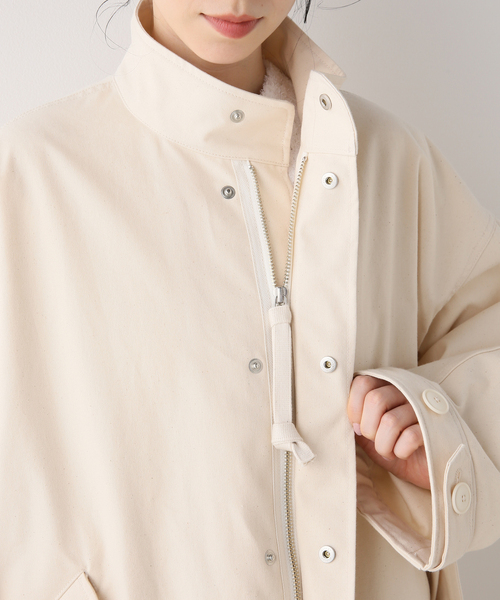 FRAMeWORK（フレームワーク）の「【LOEFF/ロエフ】テントクロスモッズコート（モッズコート・レディース・ホワイト系その他・FREE）」の11枚目の写真