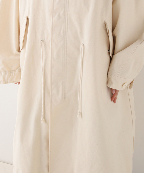 FRAMeWORK（フレームワーク）の「【LOEFF/ロエフ】テントクロスモッズコート（モッズコート・レディース・ホワイト系その他・FREE）」の12枚目の写真