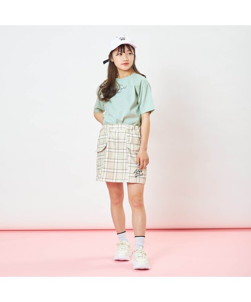 algy（アルジー）の「レースアップT（Tシャツ/カットソー・キッズ・ベージュ/オフホワイト/ミント・X-SMALL/SMALL/MEDIUM/XX-SMALL）」の6枚目の写真