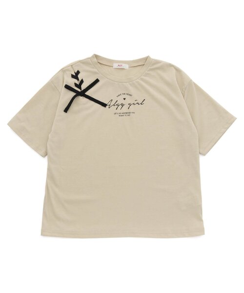 algy（アルジー）の「レースアップT（Tシャツ/カットソー・キッズ・ベージュ/オフホワイト/ミント・X-SMALL/SMALL/MEDIUM/XX-SMALL）」の8枚目の写真