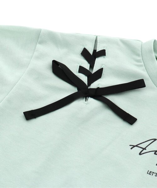 algy（アルジー）の「レースアップT（Tシャツ/カットソー・キッズ・ベージュ/オフホワイト/ミント・X-SMALL/SMALL/MEDIUM/XX-SMALL）」の15枚目の写真