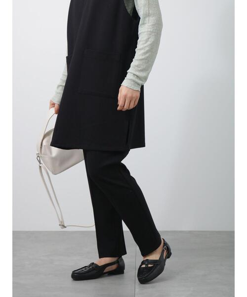 Lugnoncure（ルノンキュール）の「ポンチパンツ(セットアップ可)（その他パンツ・レディース・ベージュ/ブラック/ミント・ﾌﾘ-）」の9枚目の写真