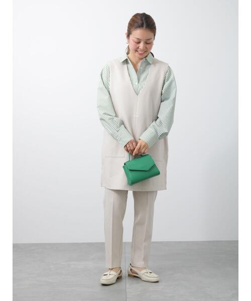 Lugnoncure（ルノンキュール）の「ポンチパンツ(セットアップ可)（その他パンツ・レディース・ベージュ/ブラック/ミント・ﾌﾘ-）」の10枚目の写真