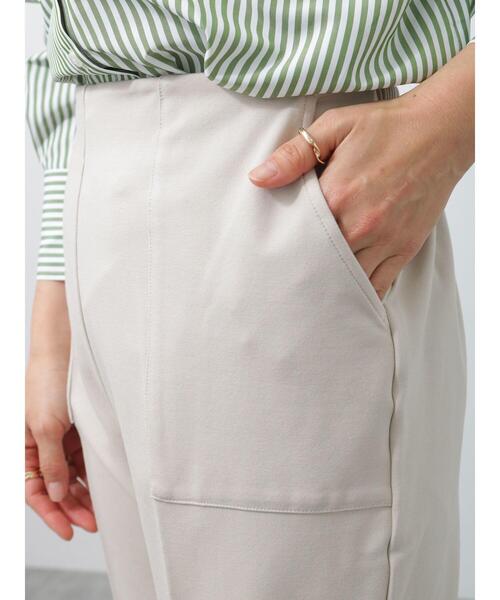 Lugnoncure（ルノンキュール）の「ポンチパンツ(セットアップ可)（その他パンツ・レディース・ベージュ/ブラック/ミント・ﾌﾘ-）」の15枚目の写真