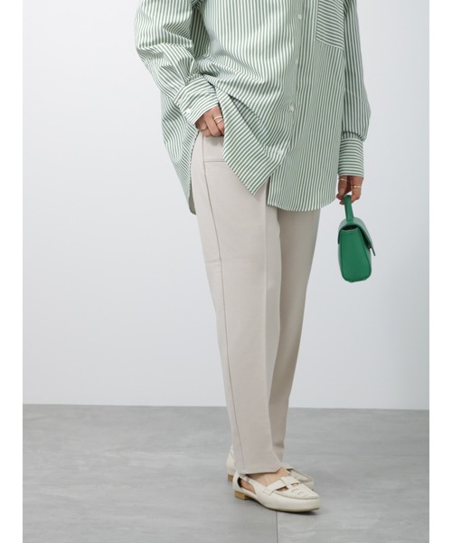 Lugnoncure（ルノンキュール）の「ポンチパンツ(セットアップ可)（その他パンツ・レディース・ベージュ/ブラック/ミント・ﾌﾘ-）」の3枚目の写真