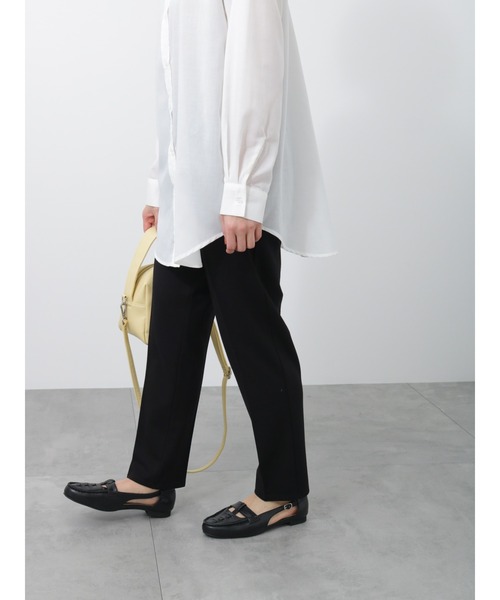 Lugnoncure（ルノンキュール）の「ポンチパンツ(セットアップ可)（その他パンツ・レディース・ベージュ/ブラック/ミント・ﾌﾘ-）」の2枚目の写真