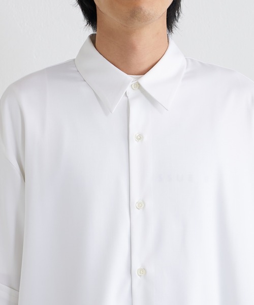 Lui's（ルイス）の「バンブーレーヨンエアリーショートスリーブシャツ（シャツ/ブラウス・メンズ・ホワイト/ブラック/グレー・FREE）」の18枚目の写真